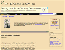 Tablet Screenshot of dalessio.tribalpages.com