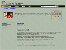 Tablet Screenshot of moorefamilies.tribalpages.com