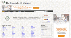 Desktop Screenshot of osmond57.tribalpages.com