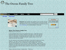 Tablet Screenshot of owensfamilytree.tribalpages.com