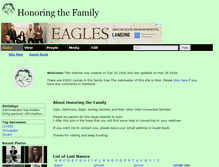 Tablet Screenshot of honoring.tribalpages.com