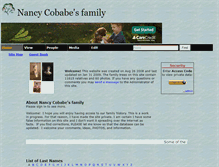 Tablet Screenshot of nancycobabe.tribalpages.com