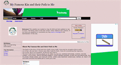 Desktop Screenshot of myfamouskin.tribalpages.com